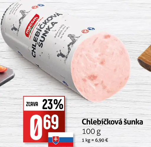 Chlebíčková šunka