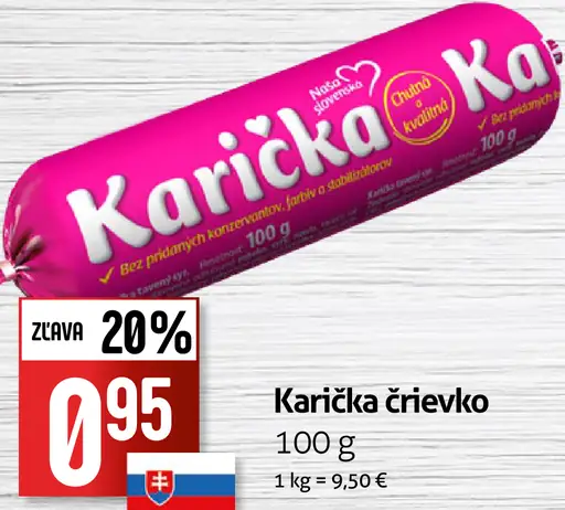 Karička črievko Tavený syr