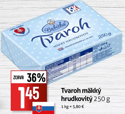 Babička Tvaroh mäkký hrudkovitý