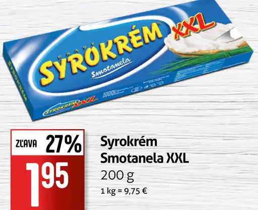 Syrokrém Smotanela XXL tavený syr