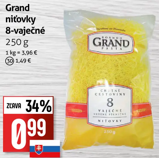 Grand nitovky 8-vaječné cestoviny