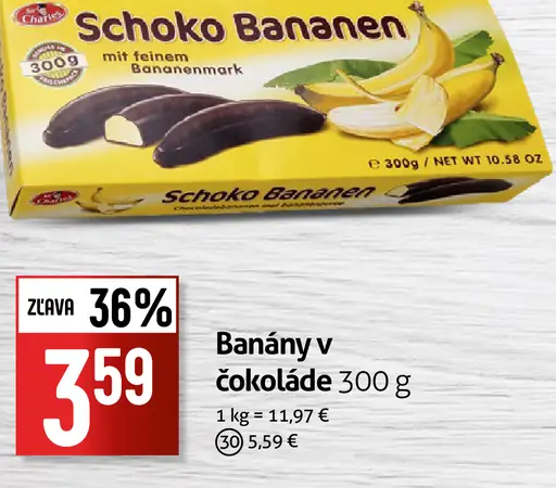 Banány v čokoláde