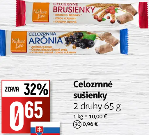Celzornné sušienky 2 druhy