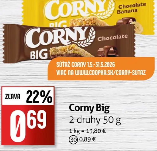 Corny Big 2 druhy