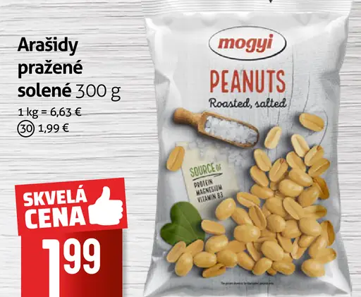 Mogyi arašídy pražené solené