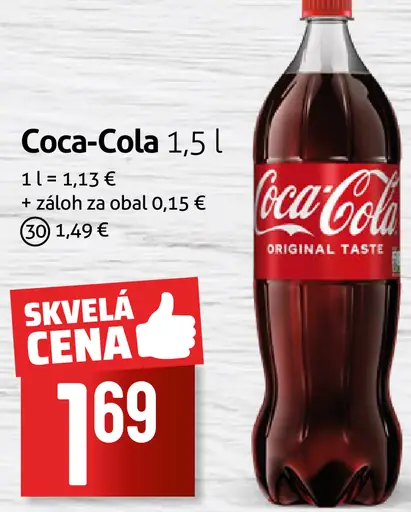 Coca-Cola sýtený nápoj