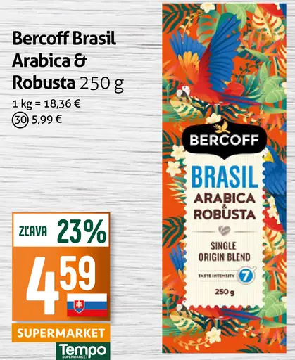 Bercoff Brasil Arabica zrnková káva