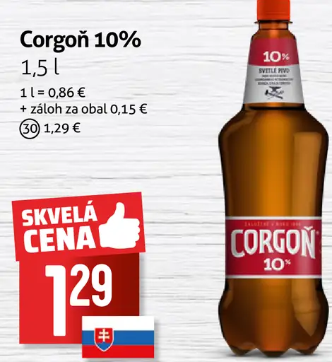 Corgoň 10% pivo