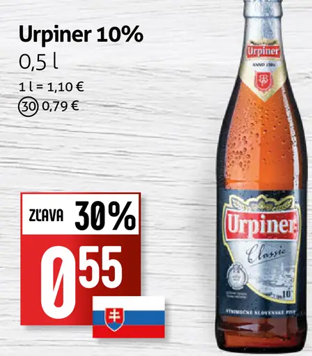 Urpiner 10% pivo