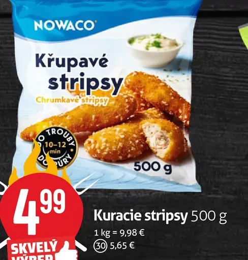 Krupavé stripsy chrumkavé kuracie