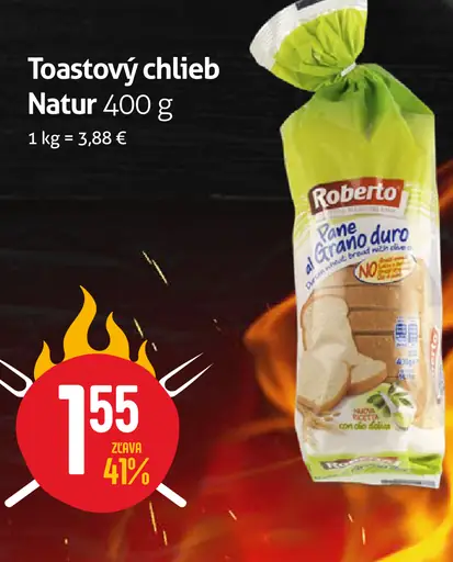 Toastový chlieb Natur