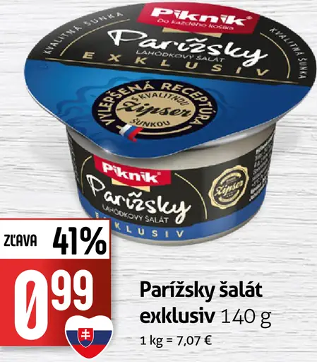 Piknik Parížsky lahôdkový šalát