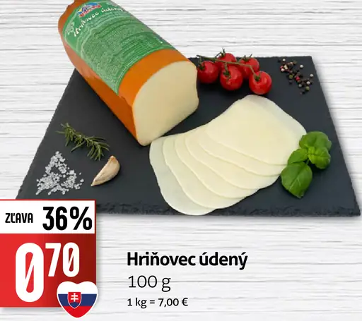 Údený hríňovec syr