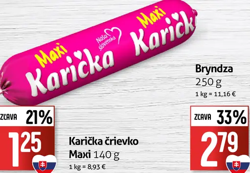 Karicka Maxi črievko tavený syr