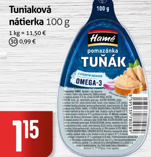 Hamé Tuniaková nátierka