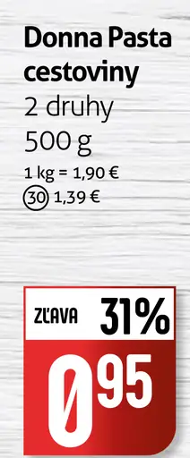 Donna Pasta cestoviny rôzne druhy