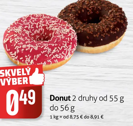 Donut rôzne druhy