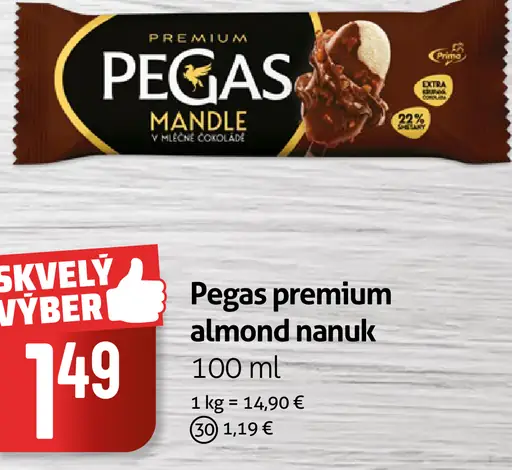 Pegas Premium almond nanuk