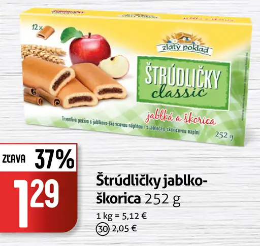 Štrúdličky jablko-škorica