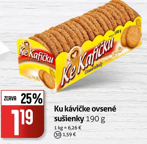 Ku kávičku ovsené sušienky
