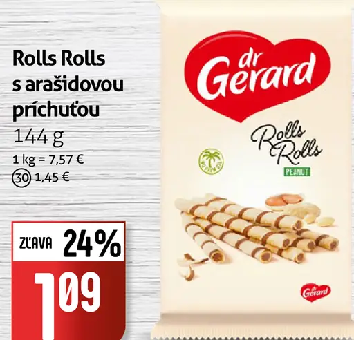 Rolls Rolls s arašidovou príchuťou