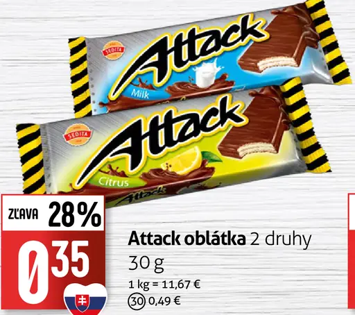 Attack oblátka 2 druhy