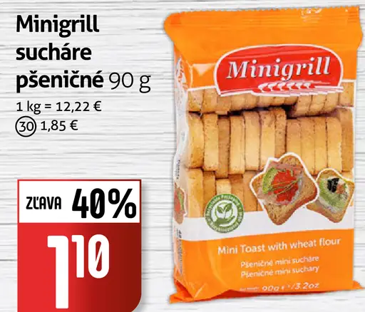 Minigrill sucháre pšeničné