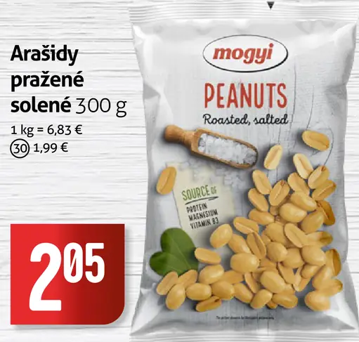 Mogyi arašídy pražené solené
