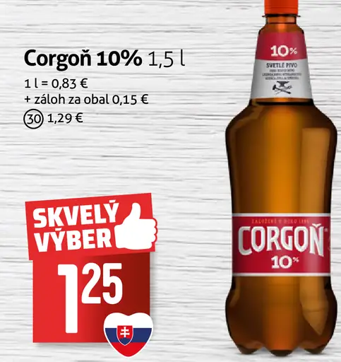 Corgoň 10% pivo