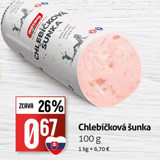 Mecom Chlebíčková šunka