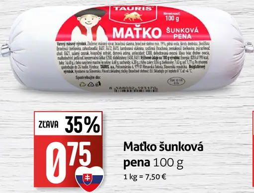Tauris Maťko šunková pena