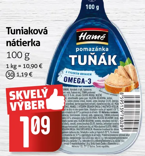 Hamé Tuniaková nátierka