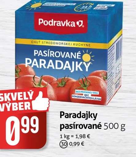 Podravka Pasírované paradajky