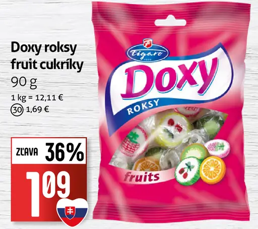 Doxy Roksy Fruit cukríky