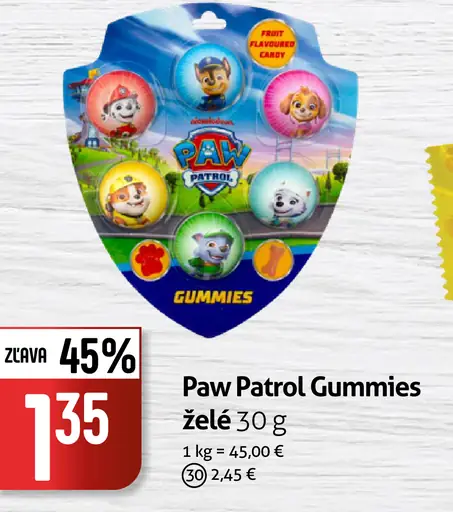Paw Patrol Gummies želé
