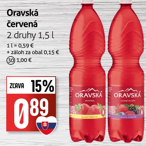Oravská červená, rôzne druhy