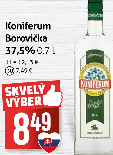 Koniferum Borovička 37,5%