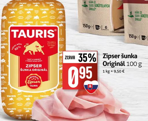 Tauris Zipser šunka originál