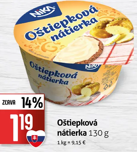 Nika oštiepková nátierka