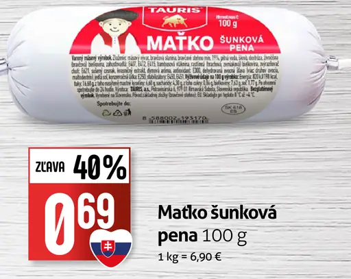 Tauris Maťko šunková pena