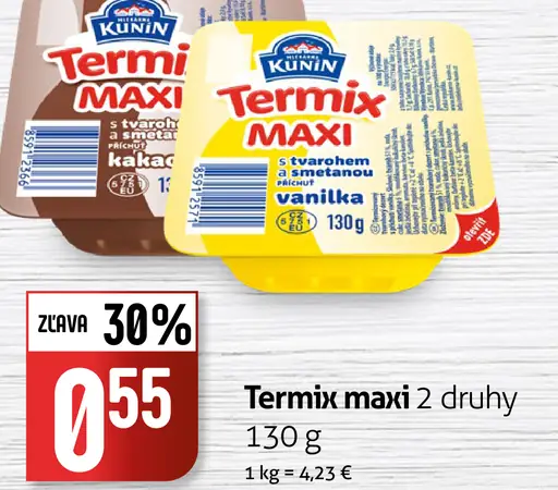 Kunín Termix maxi – kakao, vanilka