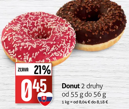 Donut rôzne druhy