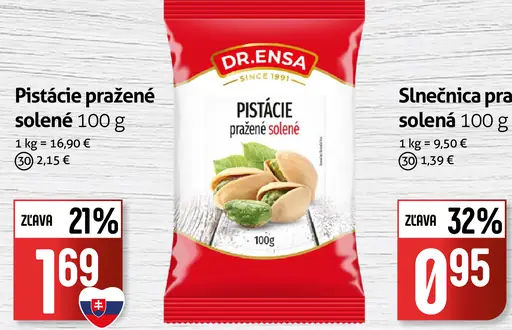 Dr. Ensa pistácie pražené solené