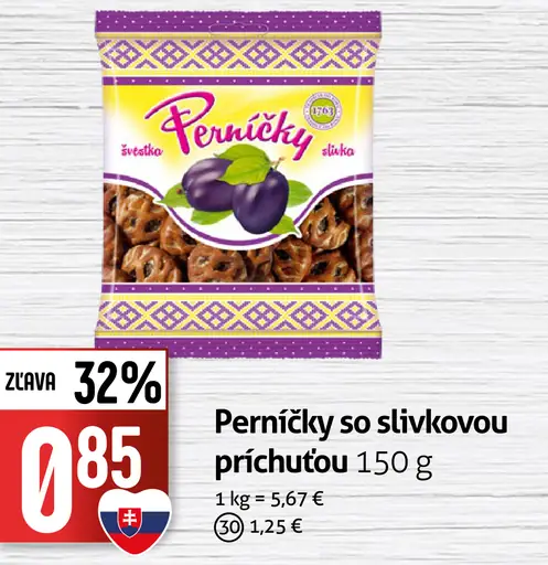 Perníčky so slivkovou náplňou