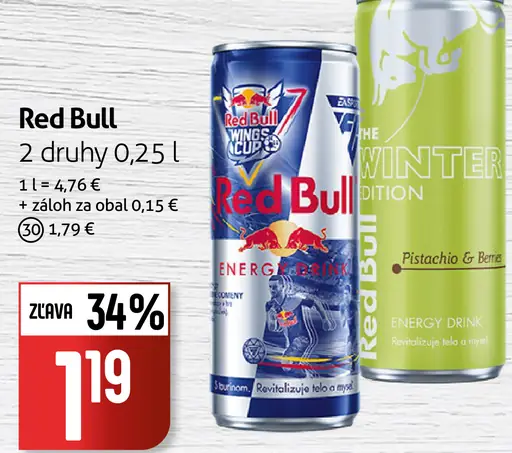 Red Bull – 3 druhy