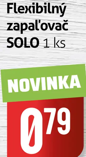 Flexibilný zapaľovač SOLO