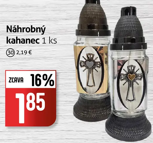 Náhrobný kahаnec ozdobný zlatý alebo strieborný