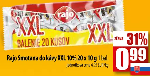 Rajo Smotana do kávy XXL