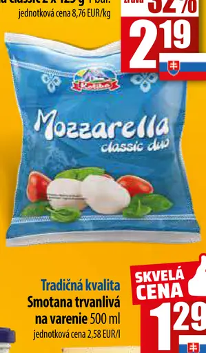 Mozzarella classic duo