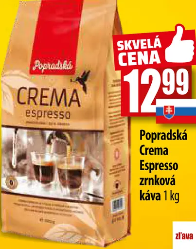 Popradská Crema espresso